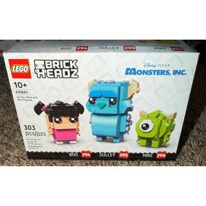 Lego Brickheadz Disney  Monsters Inc- Sulley,-Mike-Boo Building Set (NWT) 40861
